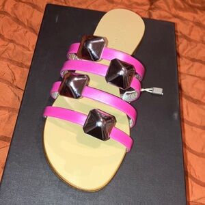 Giuseppe Zanotti Pink and Silver Sandals